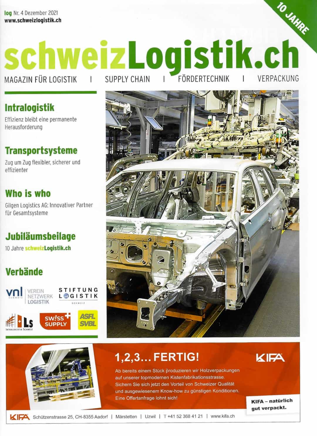 Schweiz Logistik, Ausgabe Dezember